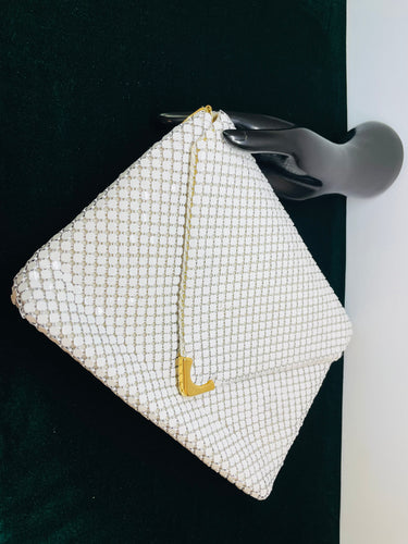White Mesh Envelope Purse